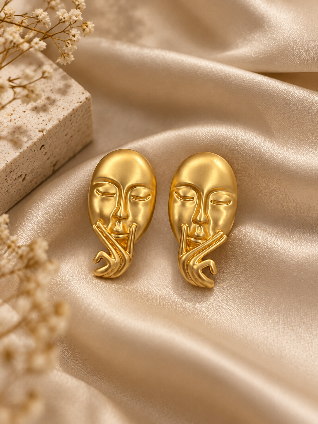 Muse Royale Face Statement Earrings