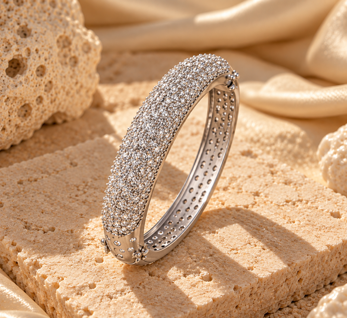 Cleopatra Pavé Armour Bracelets
