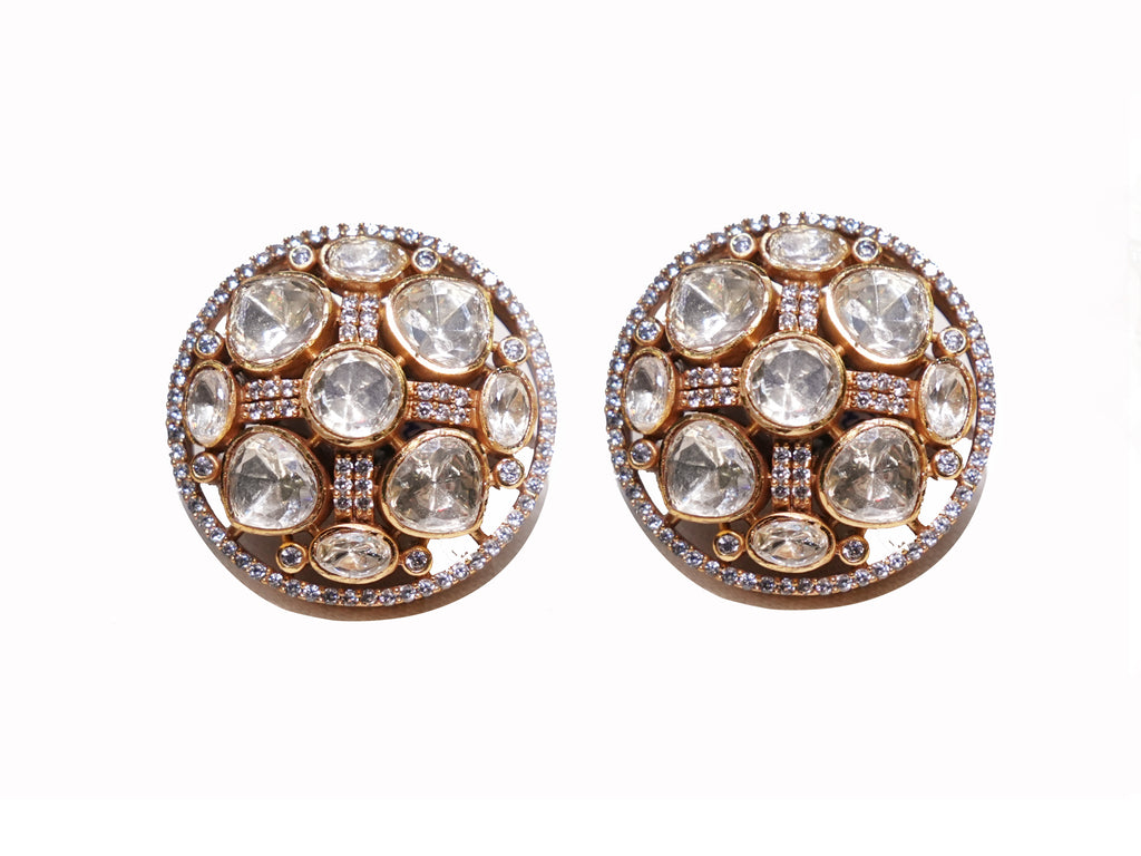 Heritage Polki Studs Earrings