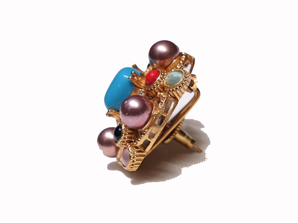 Royale Gemstone Studs - Semi Precious Stones