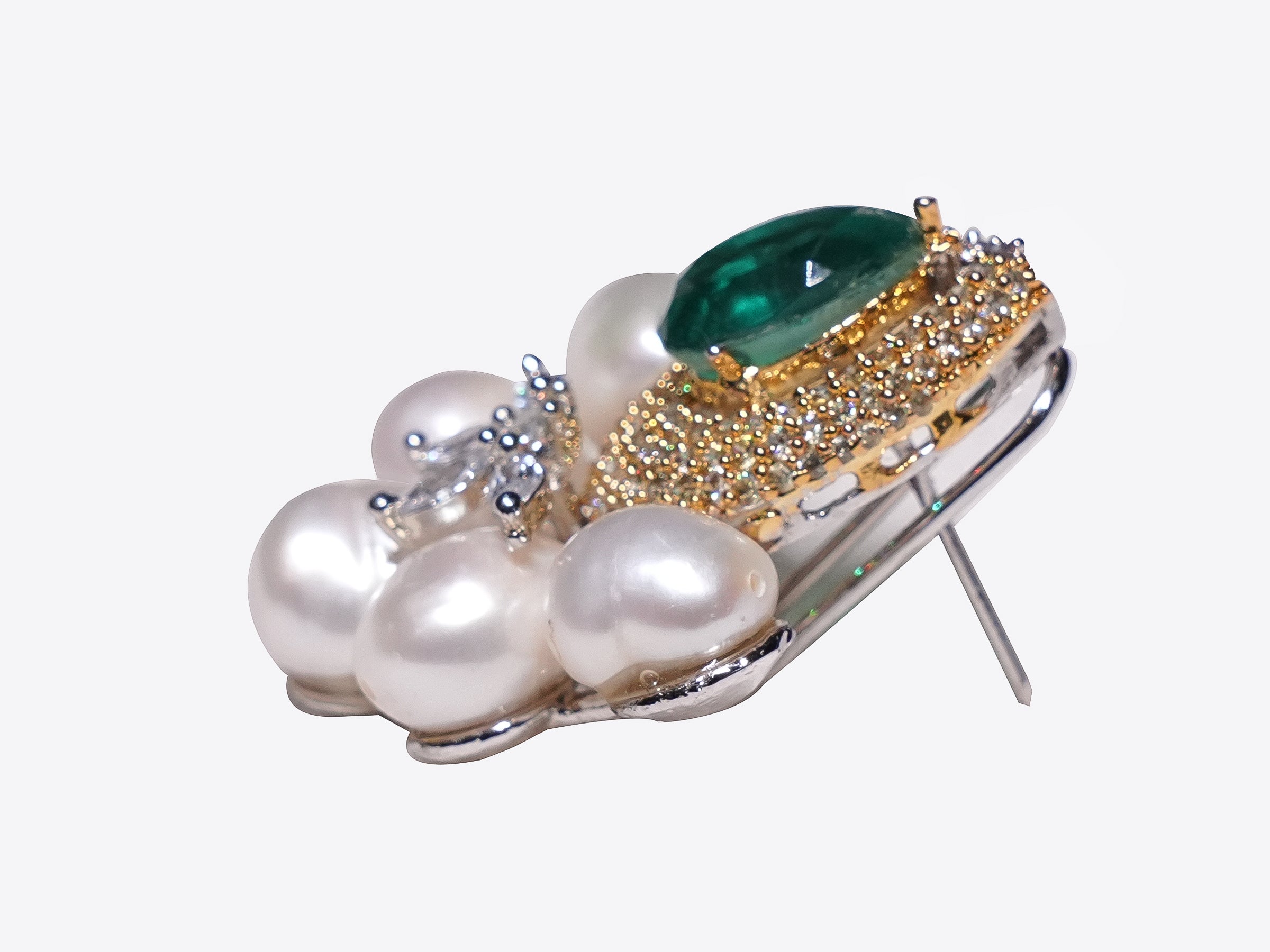 The Emerald Royal Bloom Studs