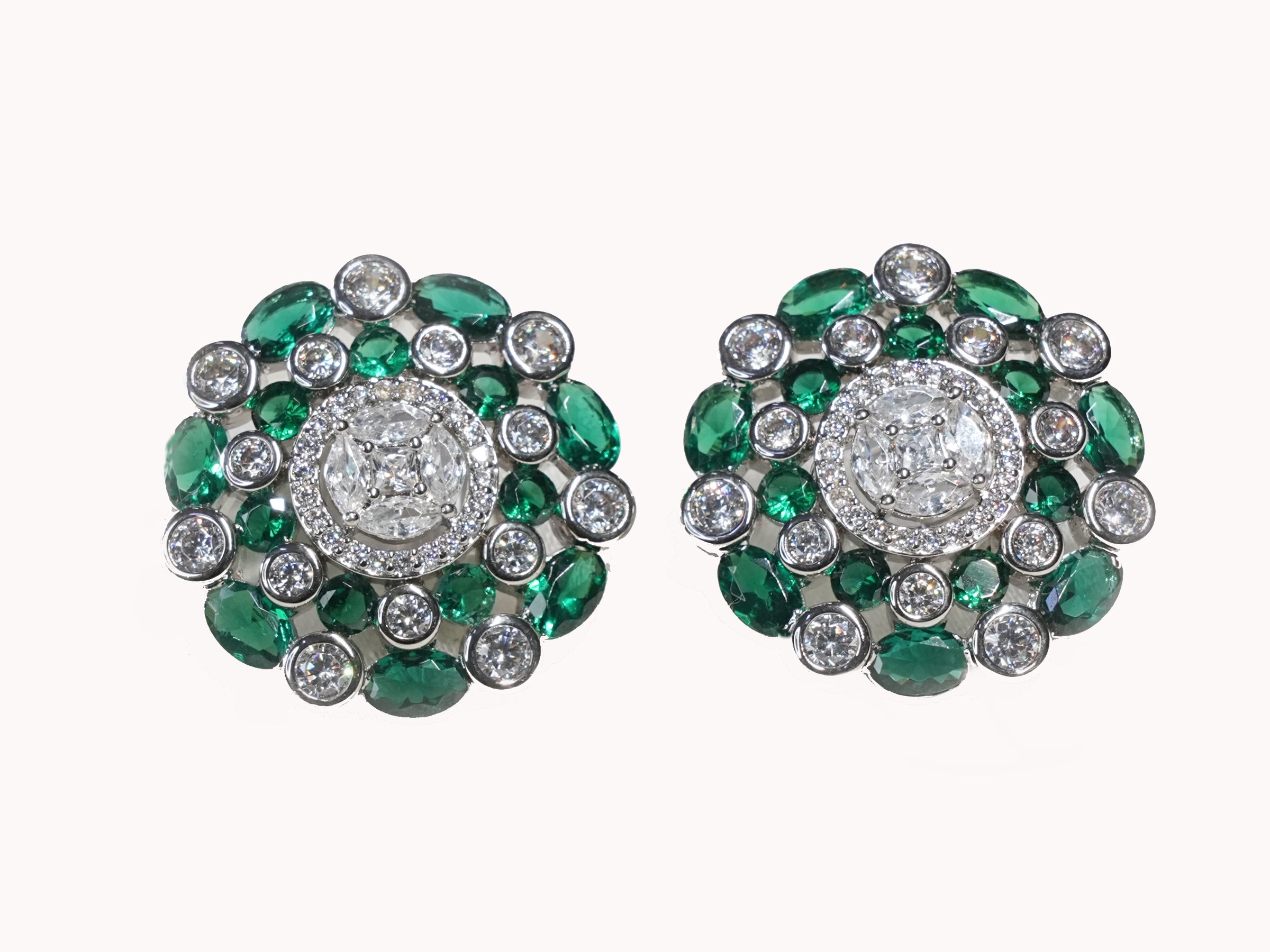 The Emerald Rani Bloom Studs