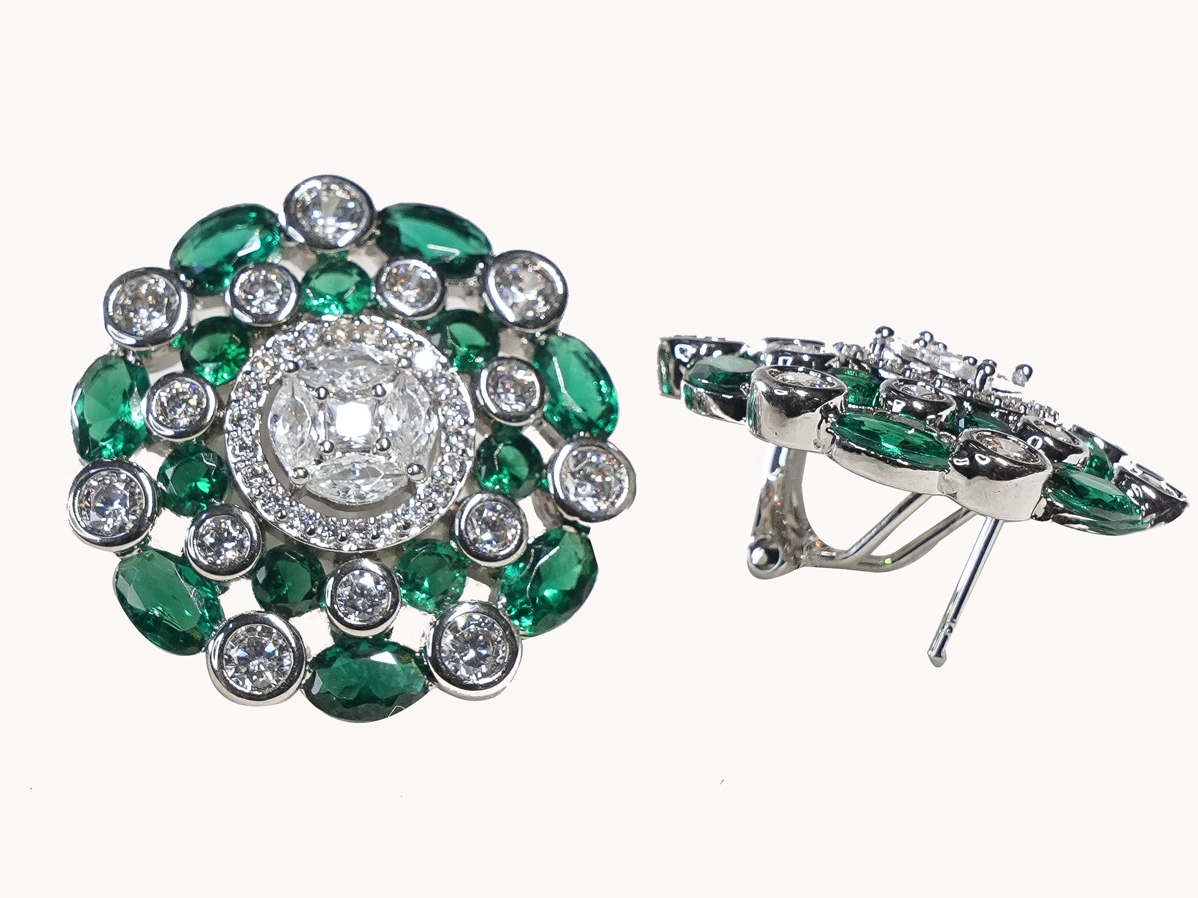 The Emerald Rani Bloom Studs
