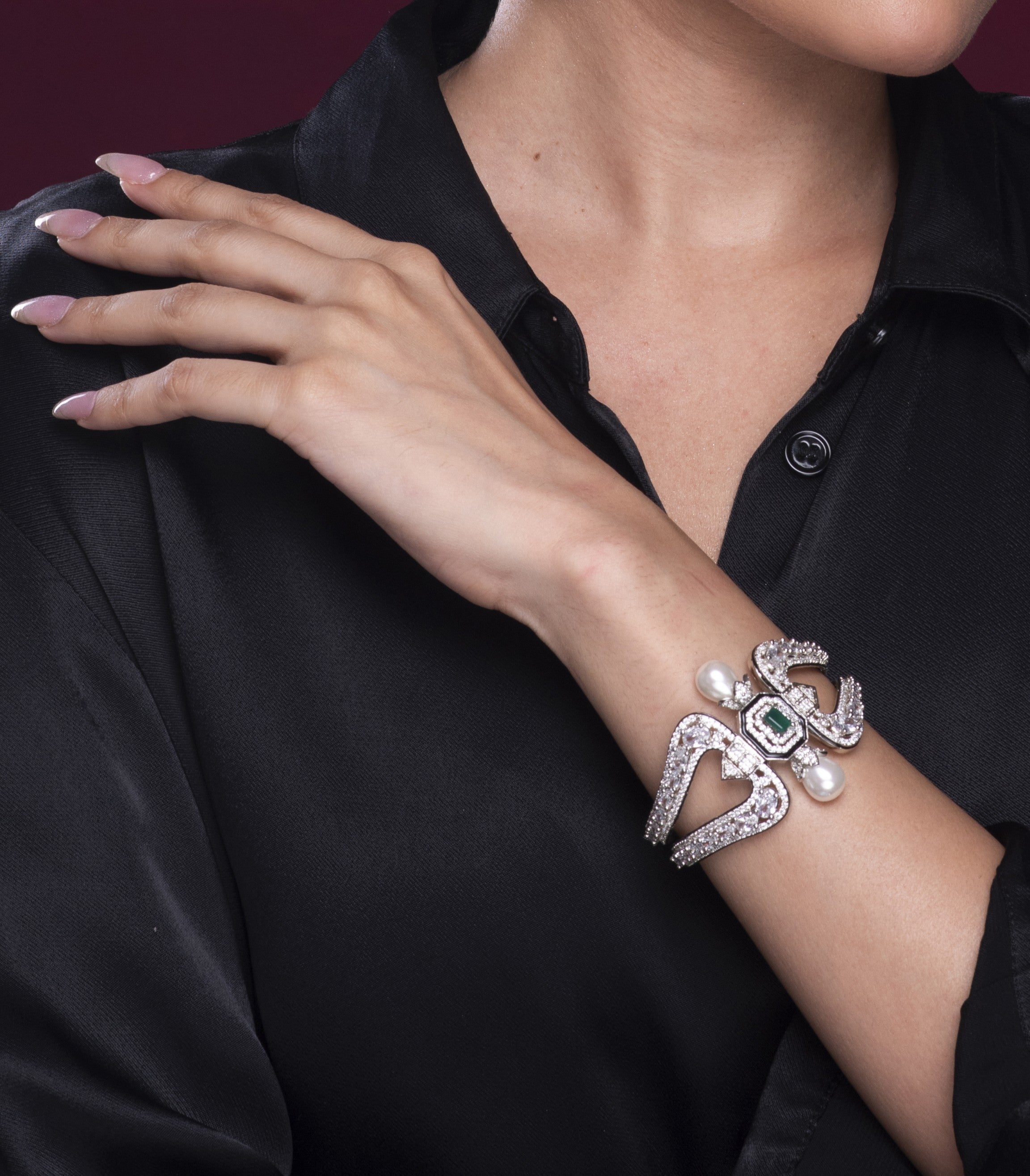 Noor-E-Zewar Cuff Bracelet