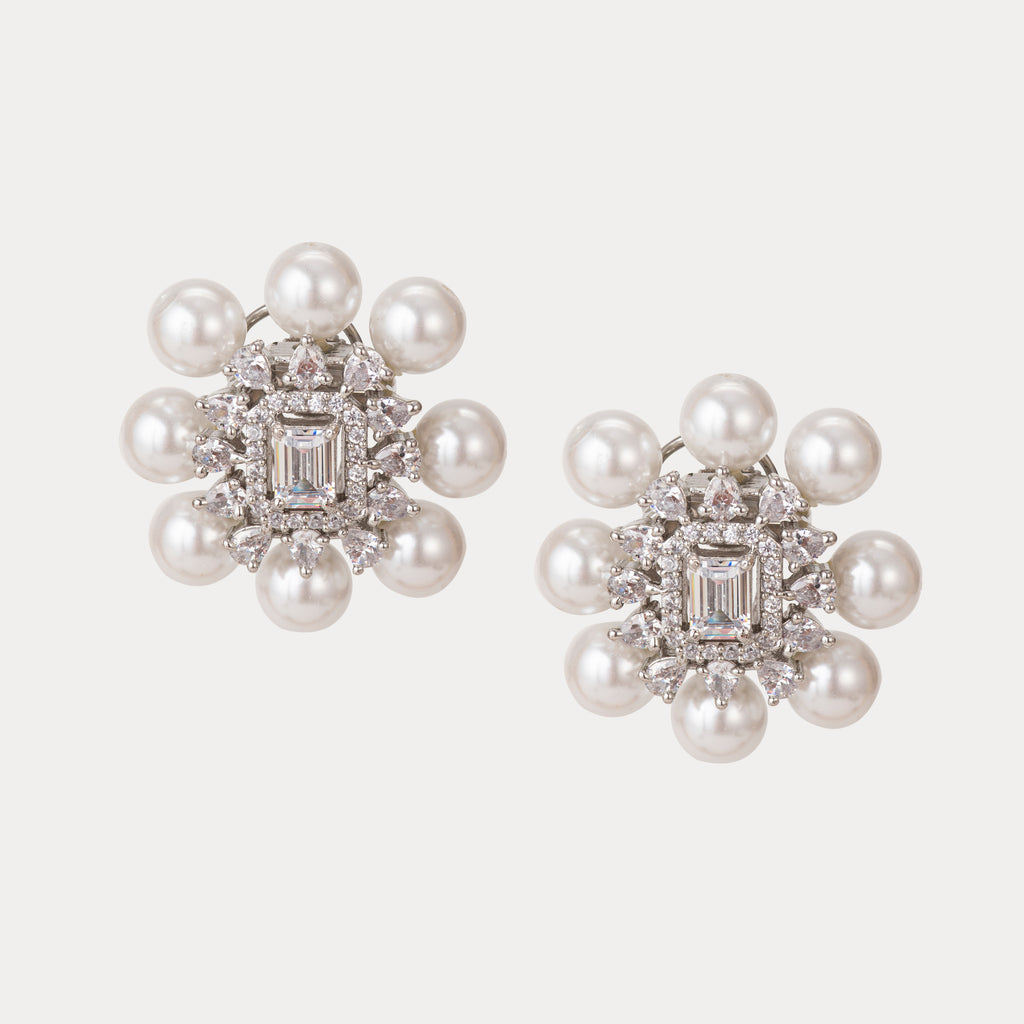 The Royal Bloom Pearl Studs