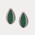 Nazar-é-Noor Studs | Green Eye Stud Earrings