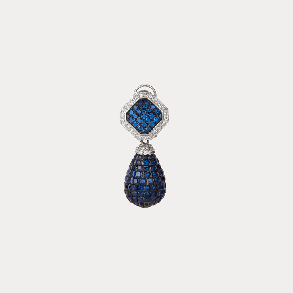 Heer-e-Noor Drops Earrings : Available in Royal Plum & Midnight Blue