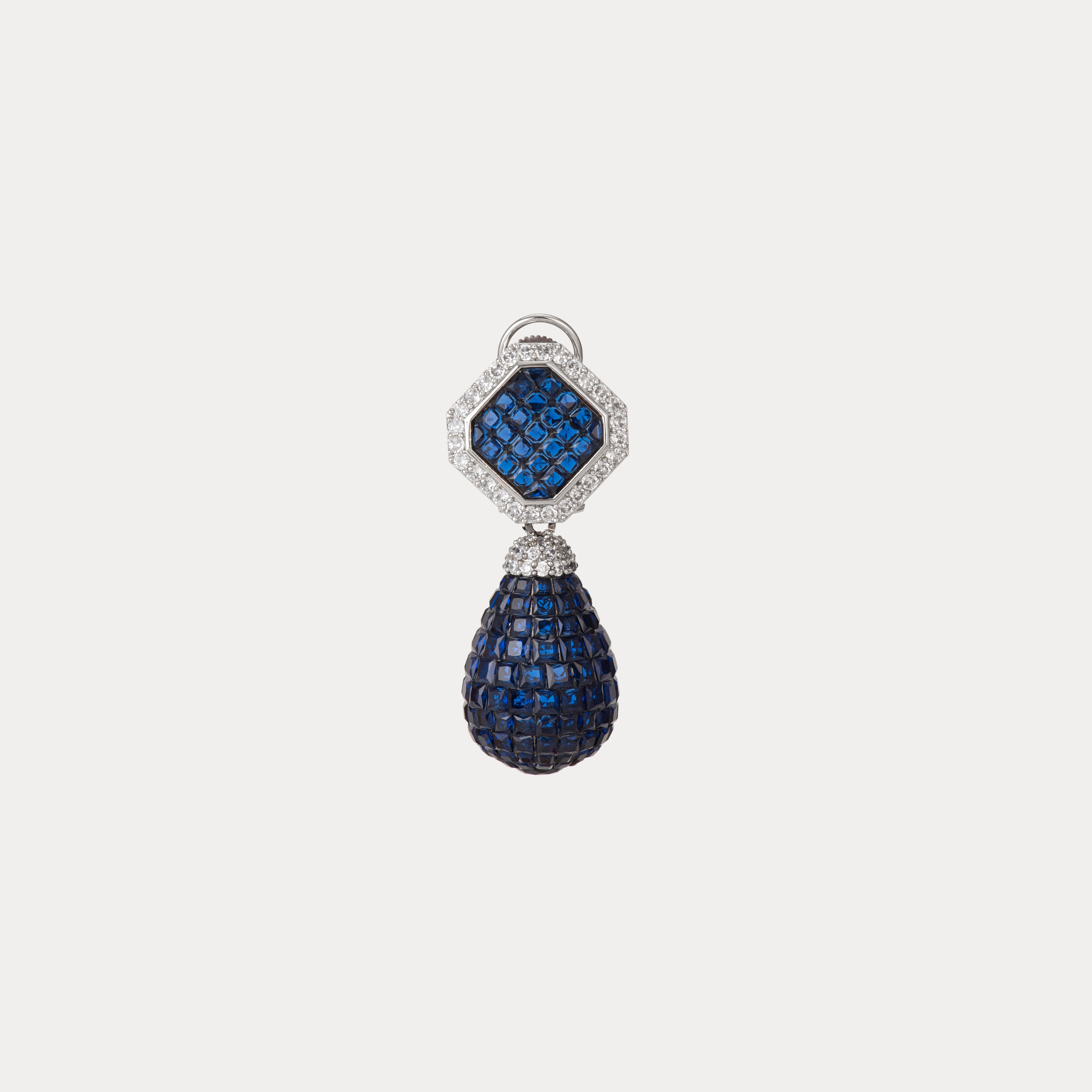 Heer-e-Noor Drops Earrings : Available in Royal Plum & Midnight Blue