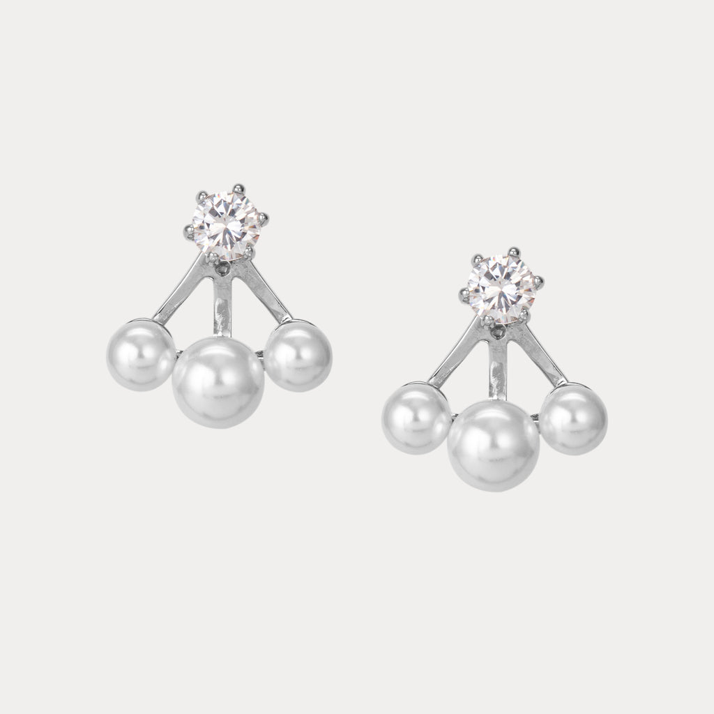 Rani Solitaire Pearl Earings