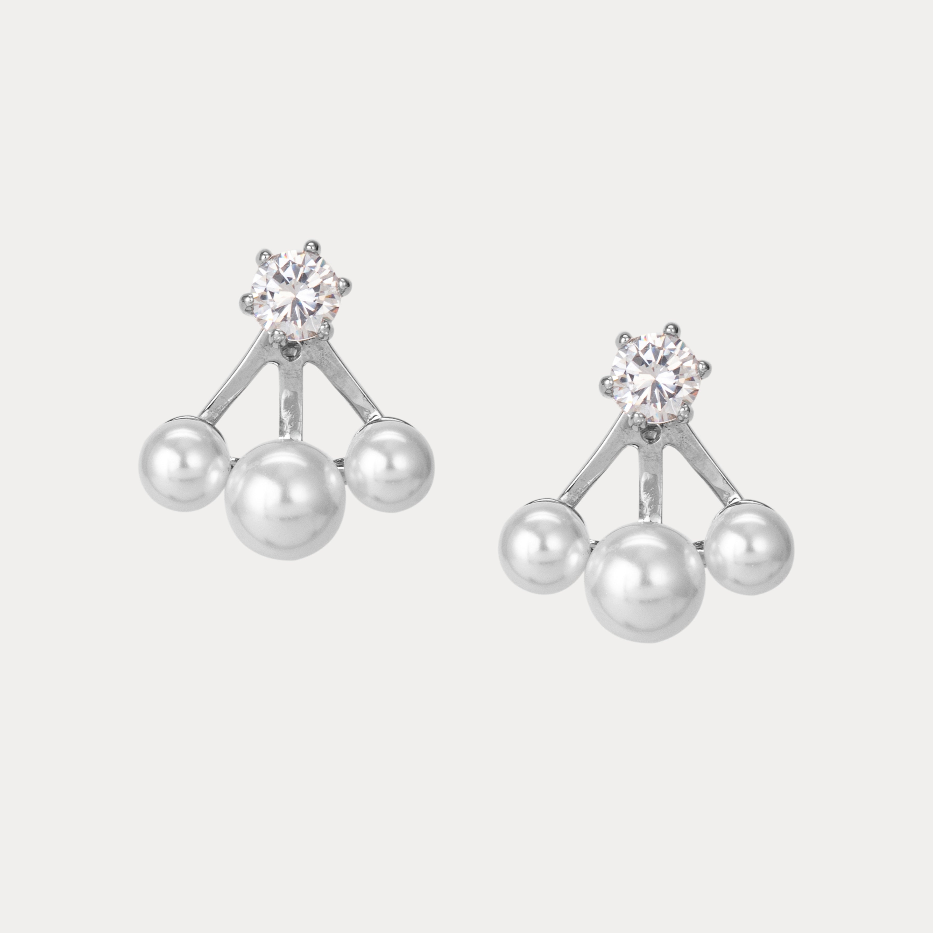 Rani Solitaire Pearl Earings