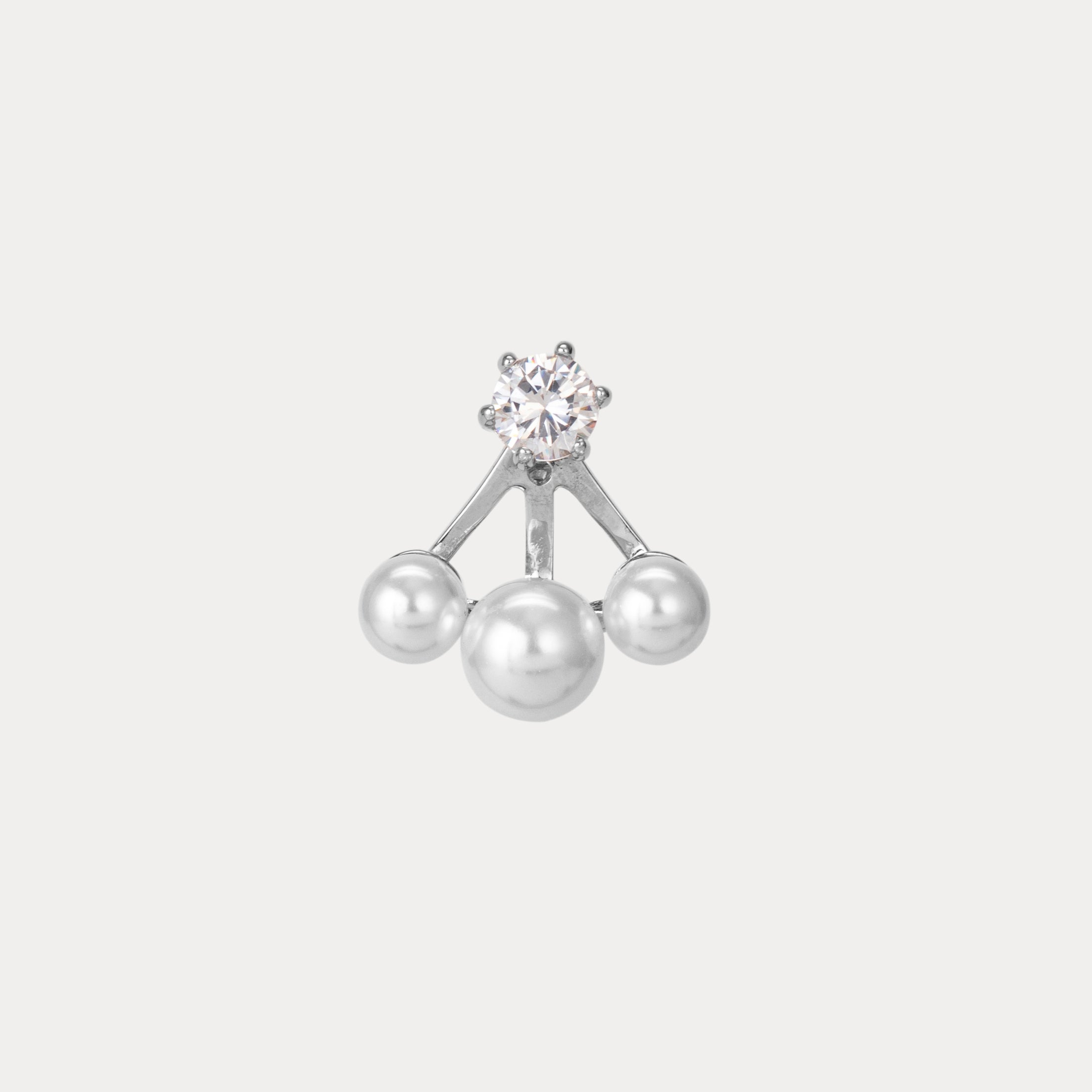 Rani Solitaire Pearl Earings