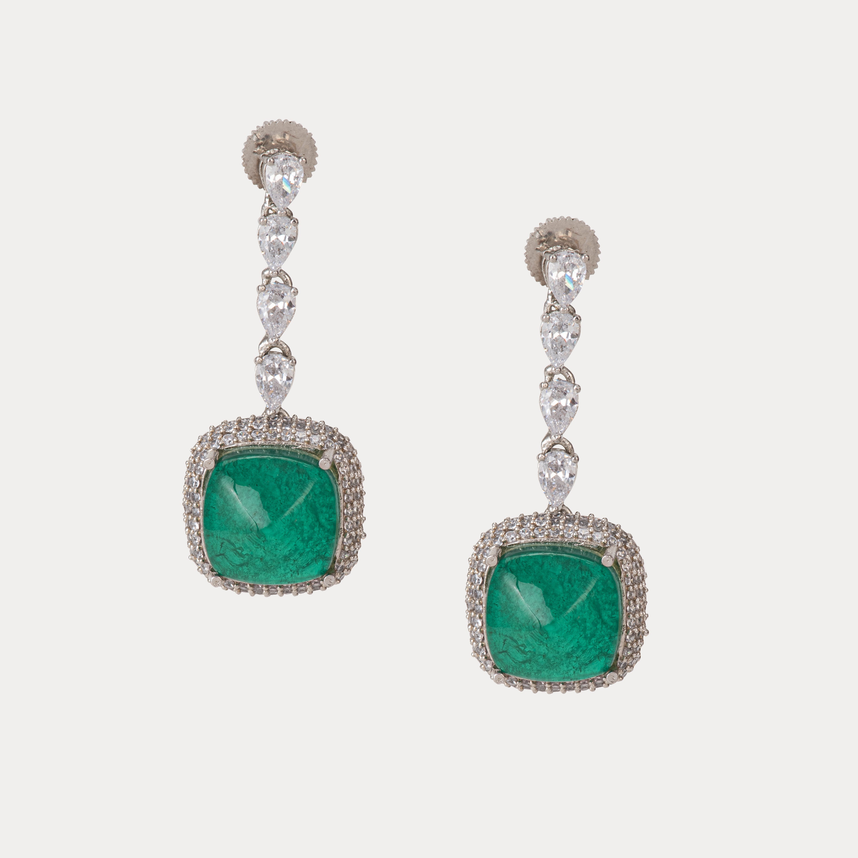 Rani Rooh Emerald Jewellery Set