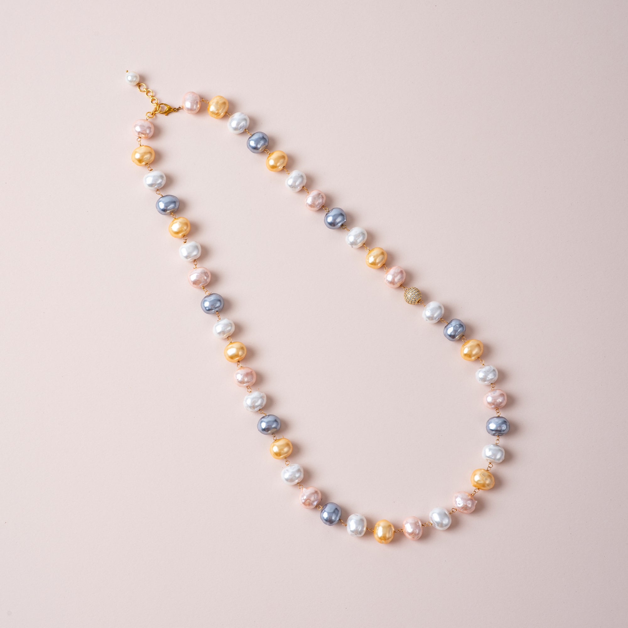 Royal Multicolor Pearl Necklace