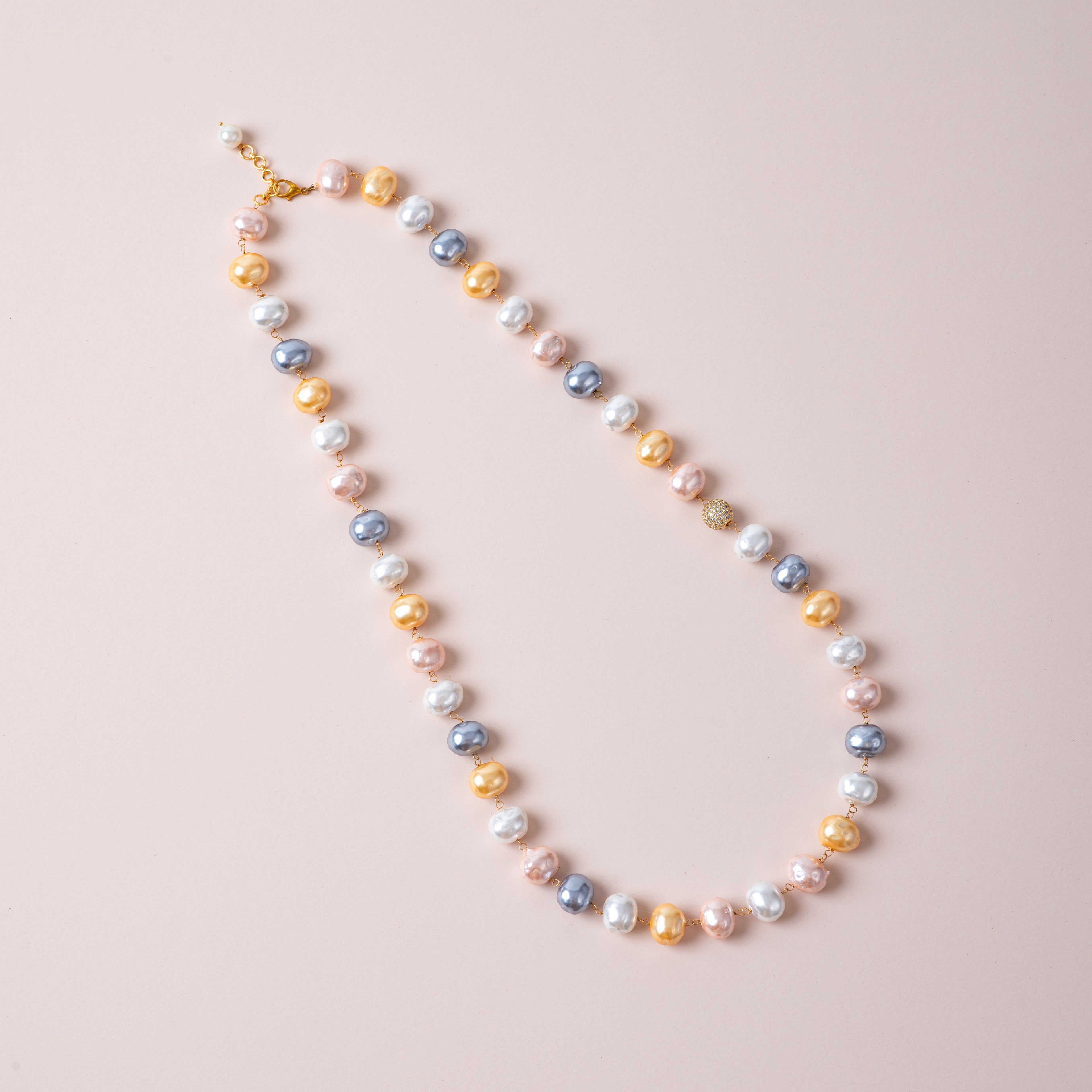 Royal Multicolor Pearl Necklace