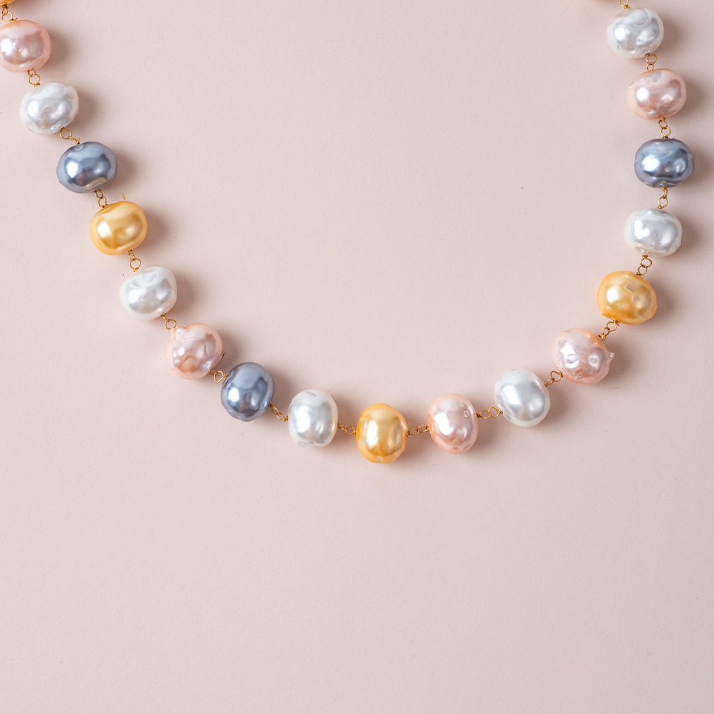 Royal Multicolor Pearl Necklace