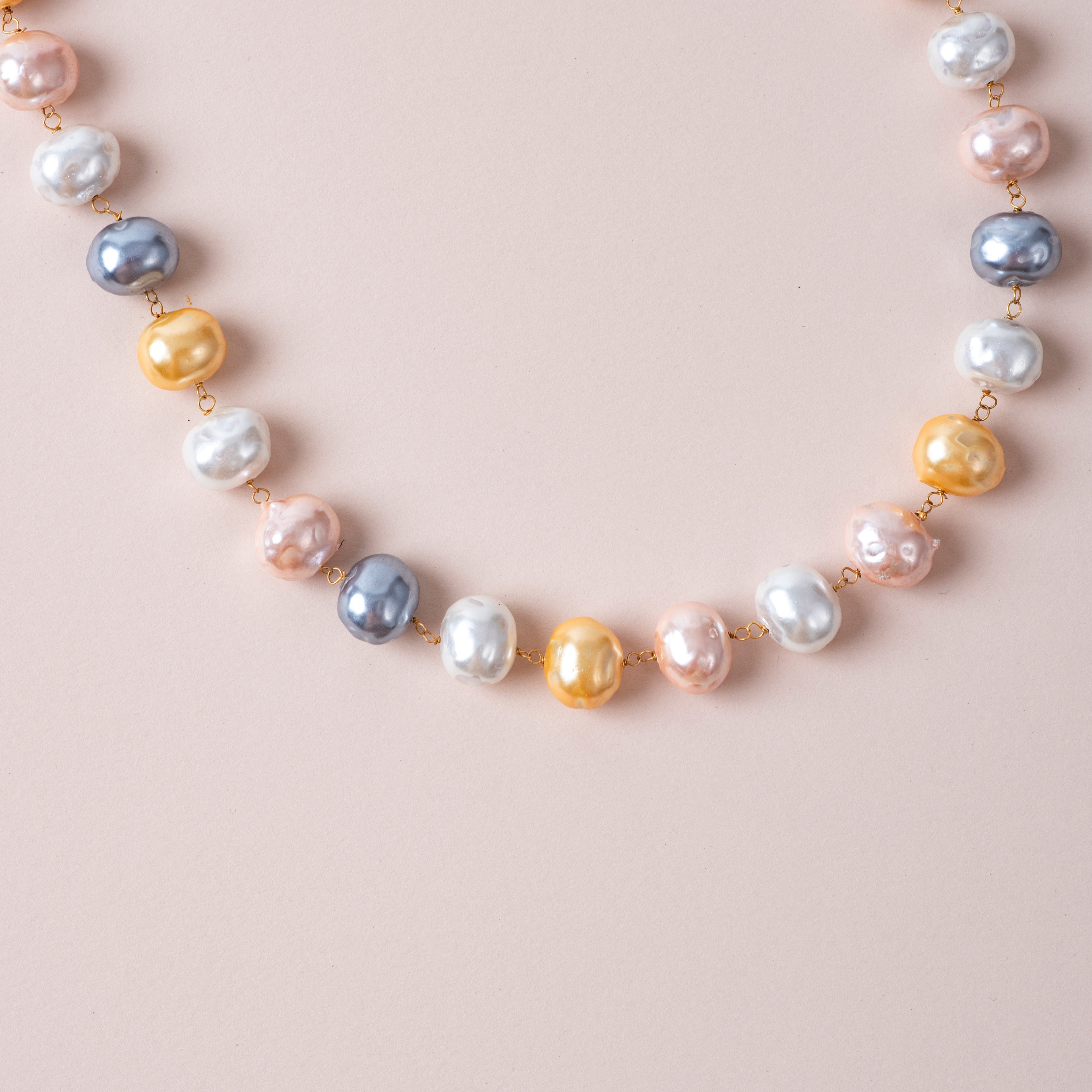 Royal Multicolor Pearl Necklace