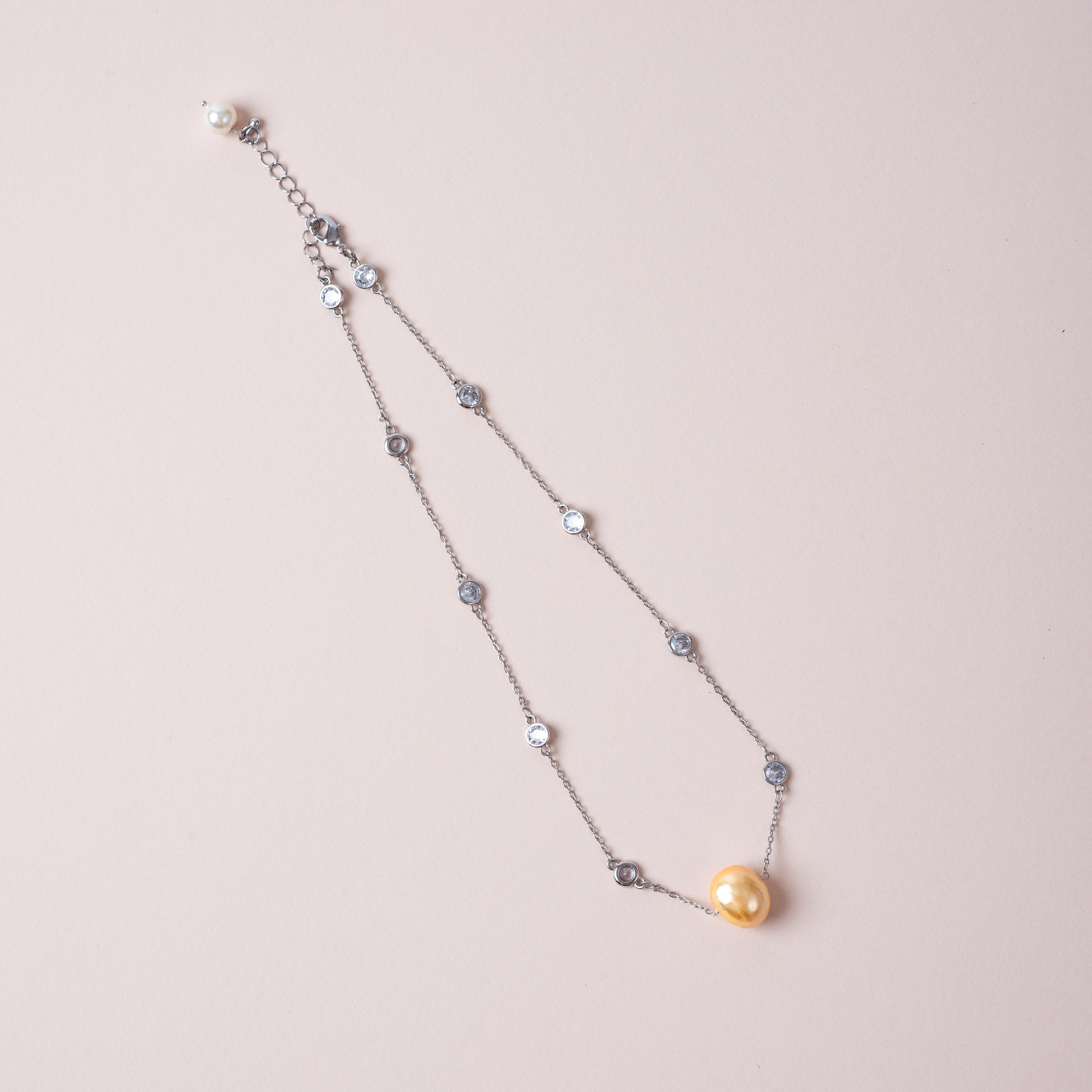 Single Pearl Rosecut Chain