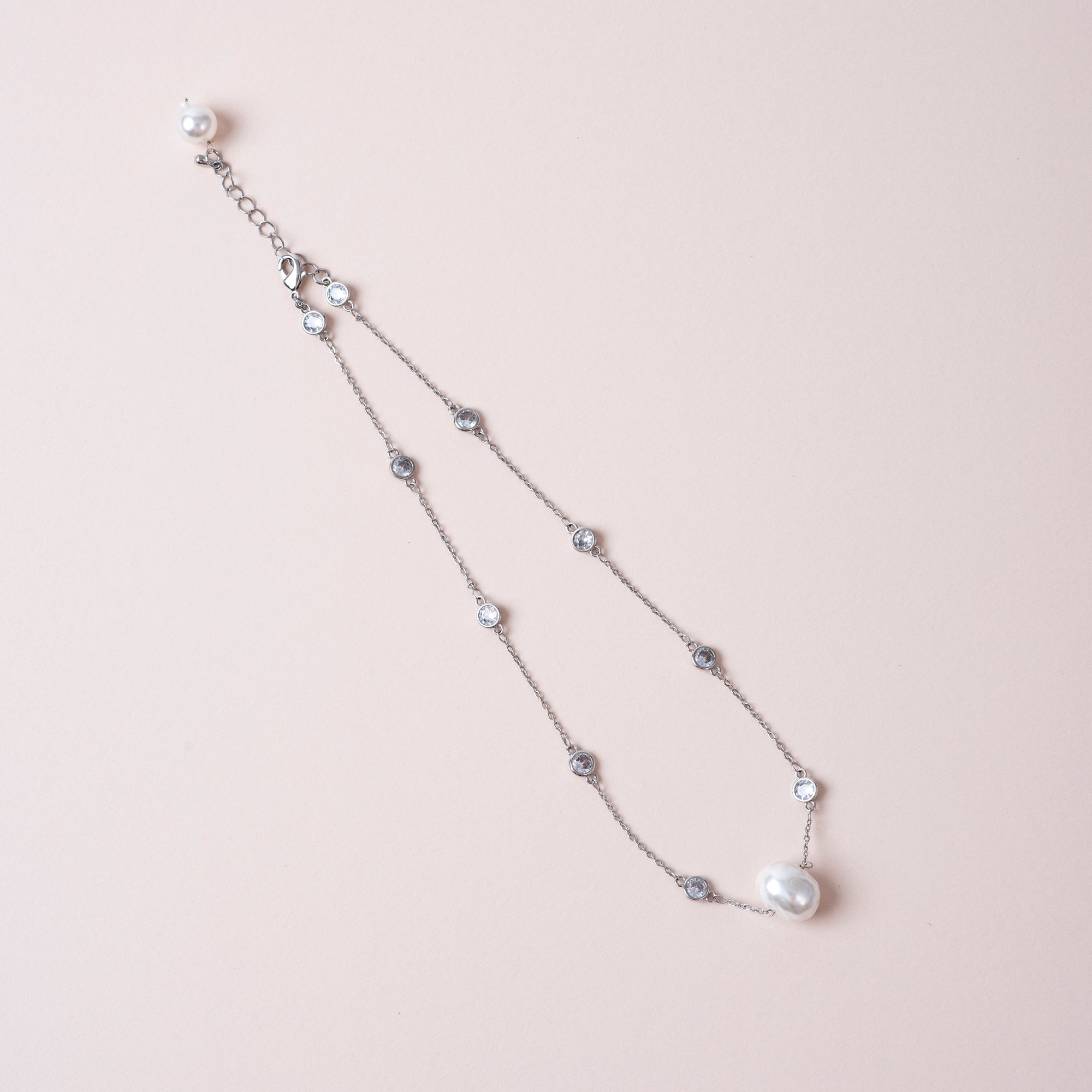 Single Pearl Rosecut Chain