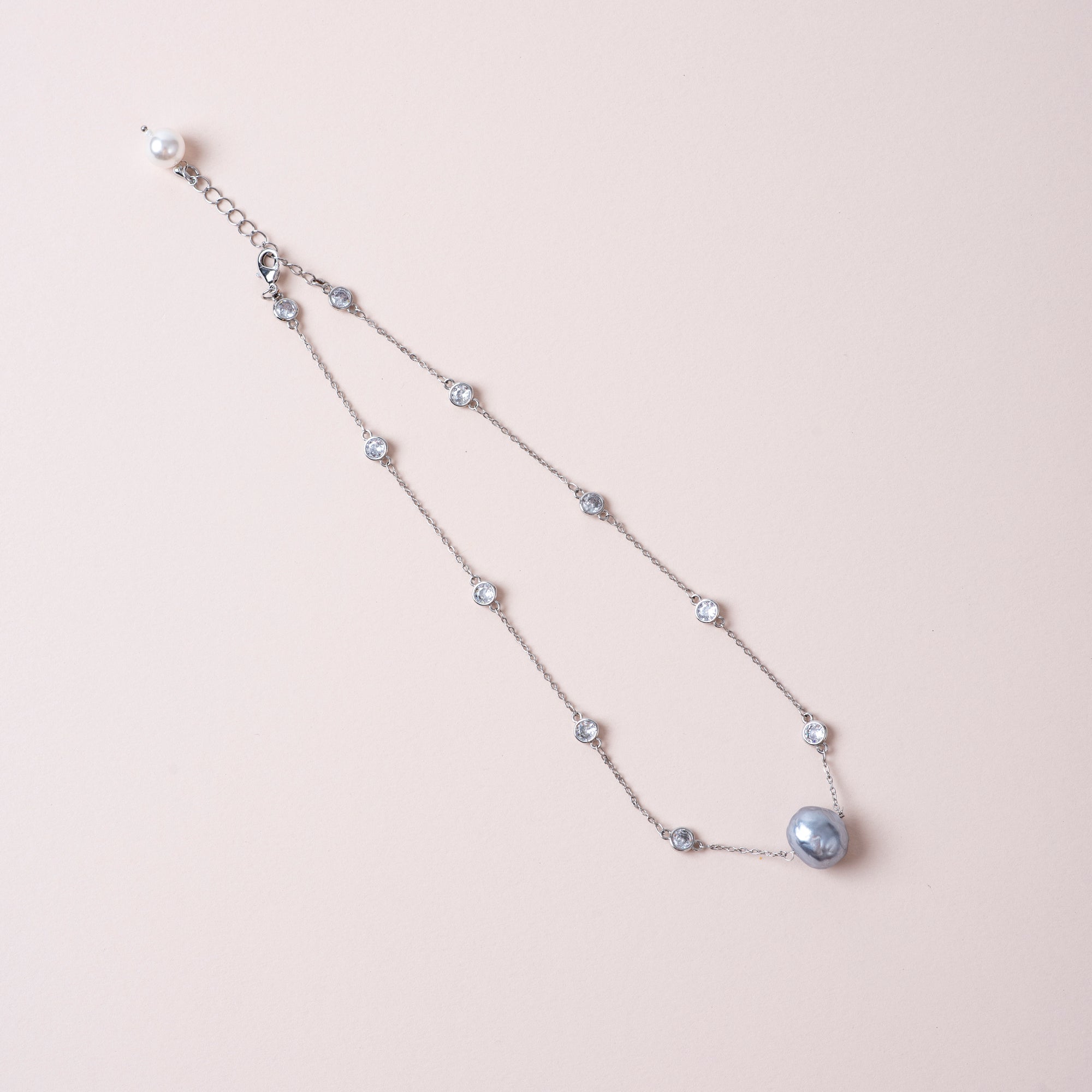 Single Pearl Rosecut Chain