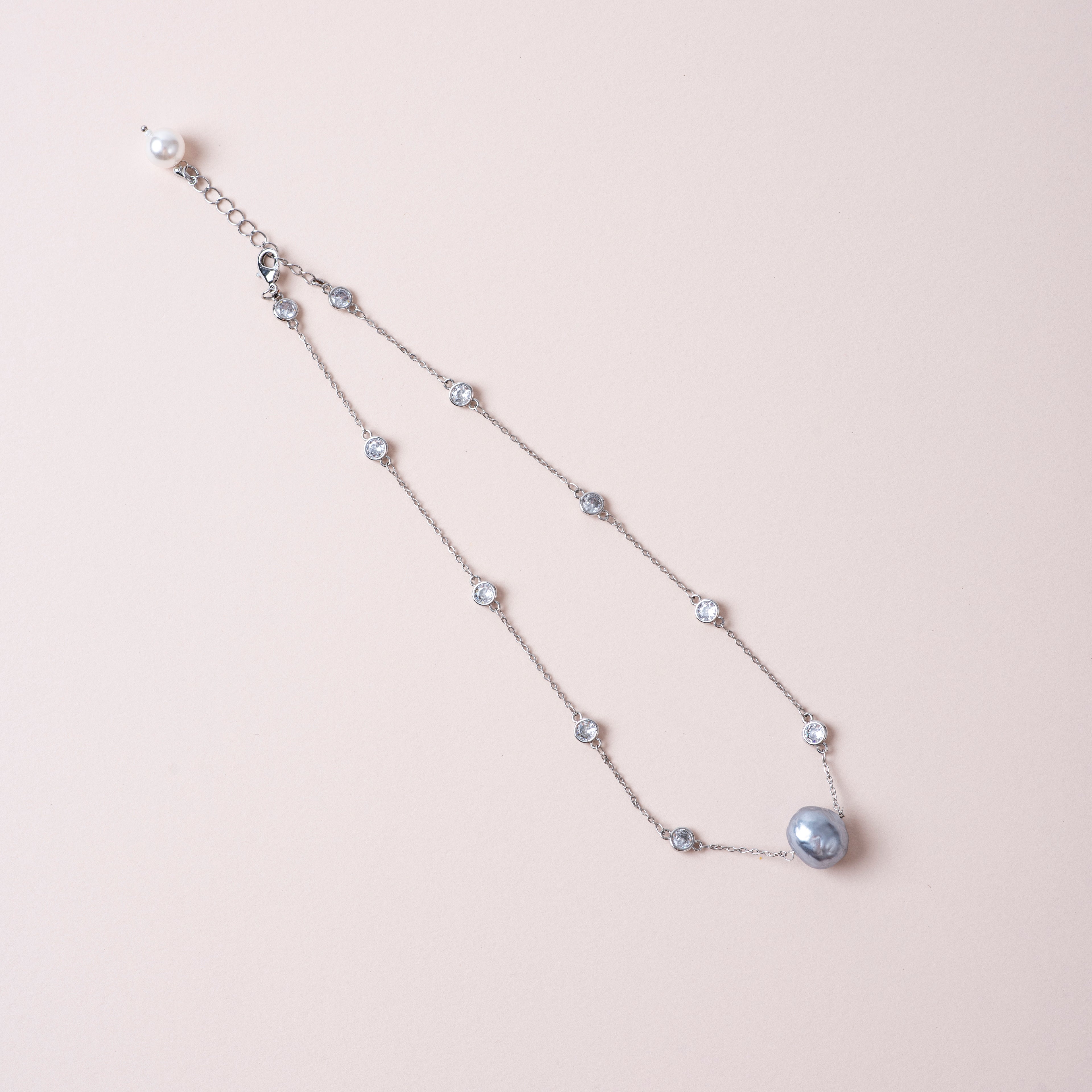 Single Pearl Rosecut Chain
