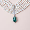 Royal Emerald Pearl Duo Set