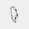 Blue Sapphire & Cubic Zirconia Bracelet