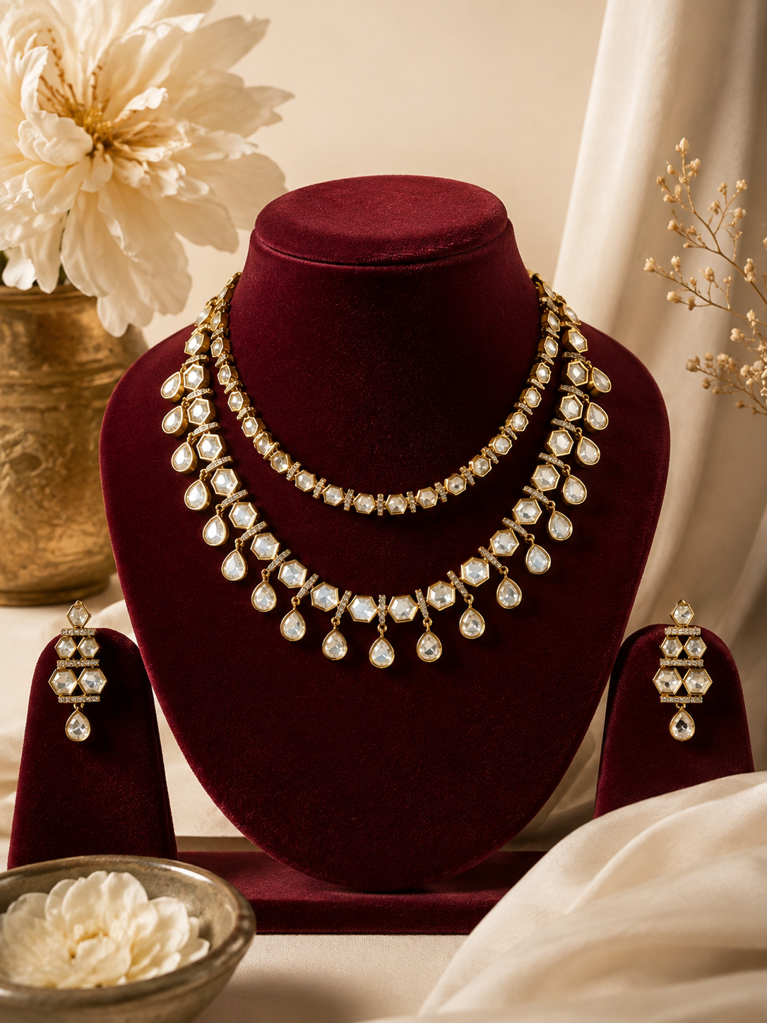 Rani Sitara Necklace Set - Intricate Hand-Work