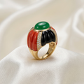 Imperiale Cabochon Coral Statement Ring