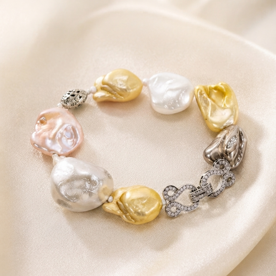 Auric Baroque Pearl Bracelet