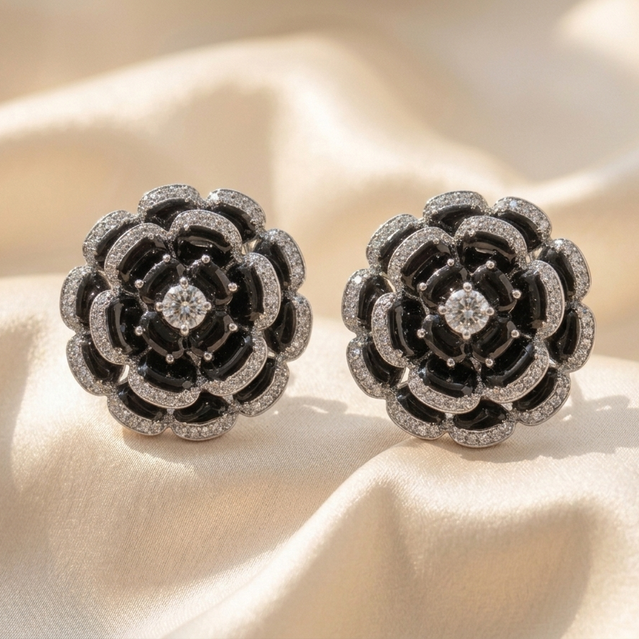 The Zinnia Bloom Stud : 6 colors
