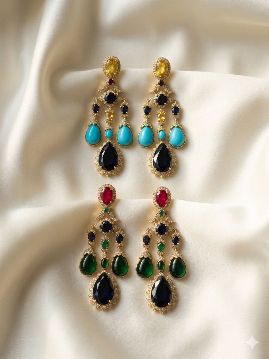 The Imperial Navratan Chandelier : 3 colors