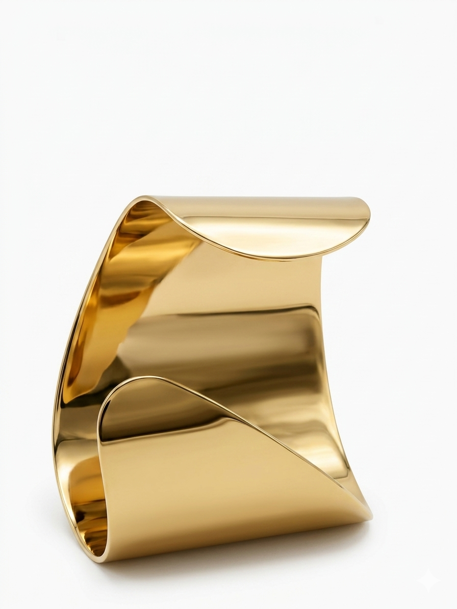 Molten Sculpt Gold Bracelet