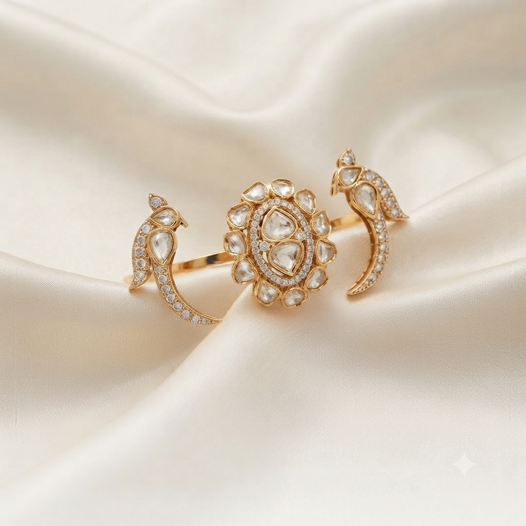 Rani Chandrika Crescent Ring