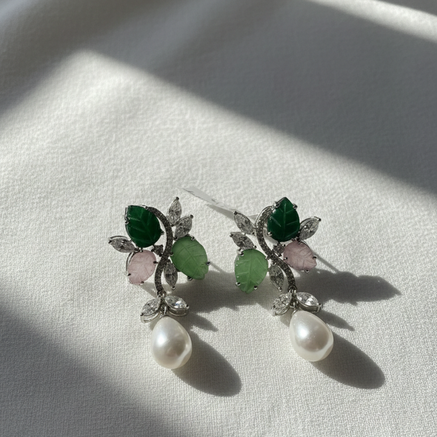 Rani Rose Iconic Pearl Dangler Earrings