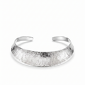 Molten Silver Brass Collar Necklace