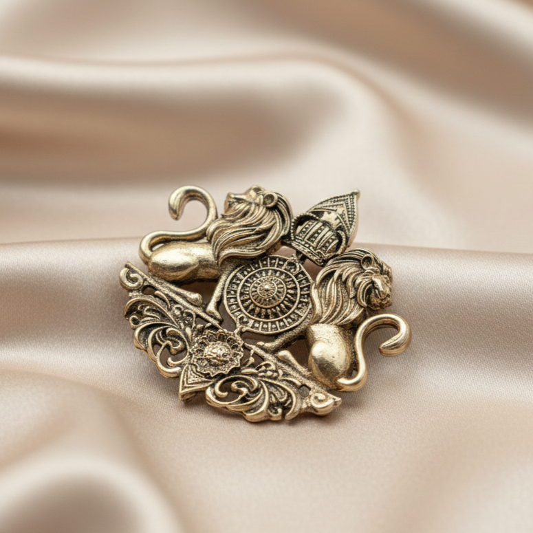 The Royal Insignia Antique Brooch