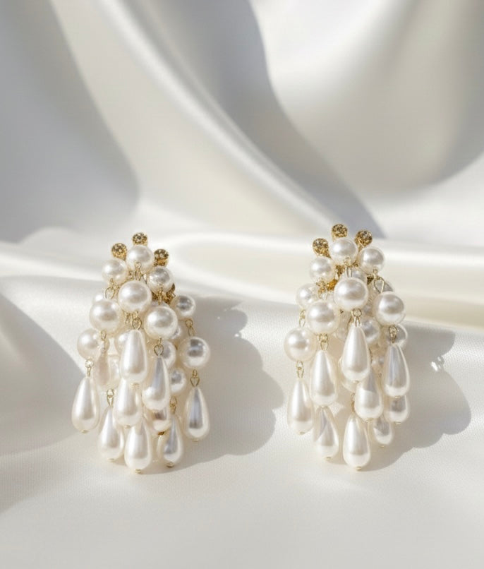 The Pearl Fountain Danglers