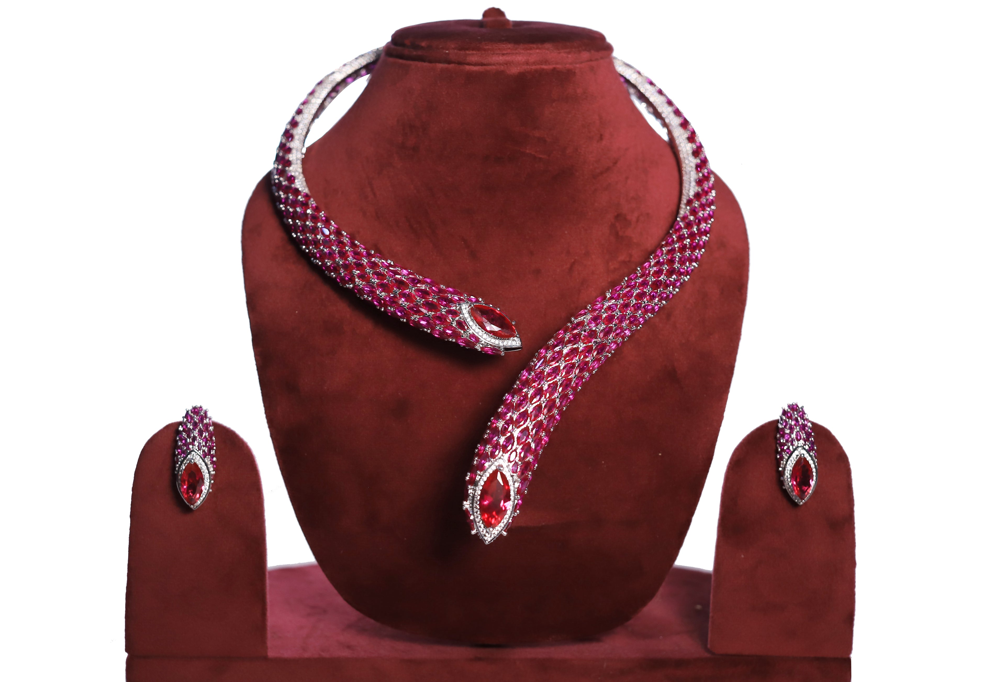 The Heirloom Ruby Hasli Necklace Set