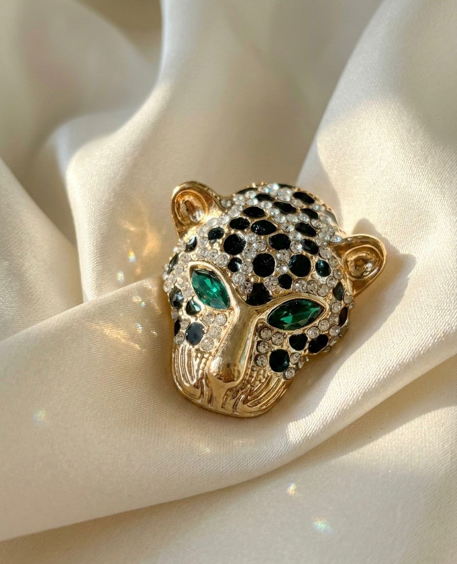 The Antique Panther Brooches Duo | Statement Brooch Combo