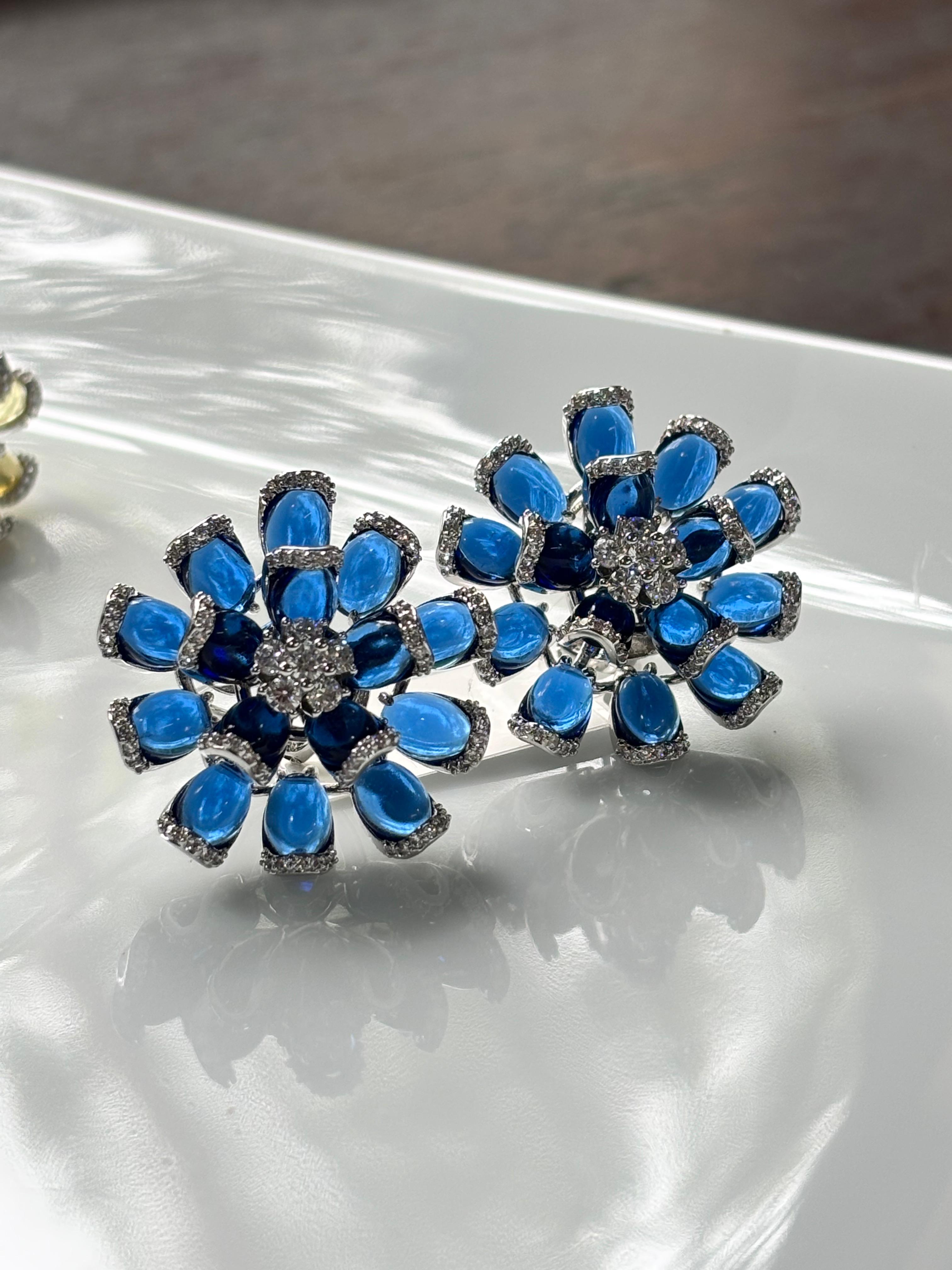 Invisible Setting Rosette Studs