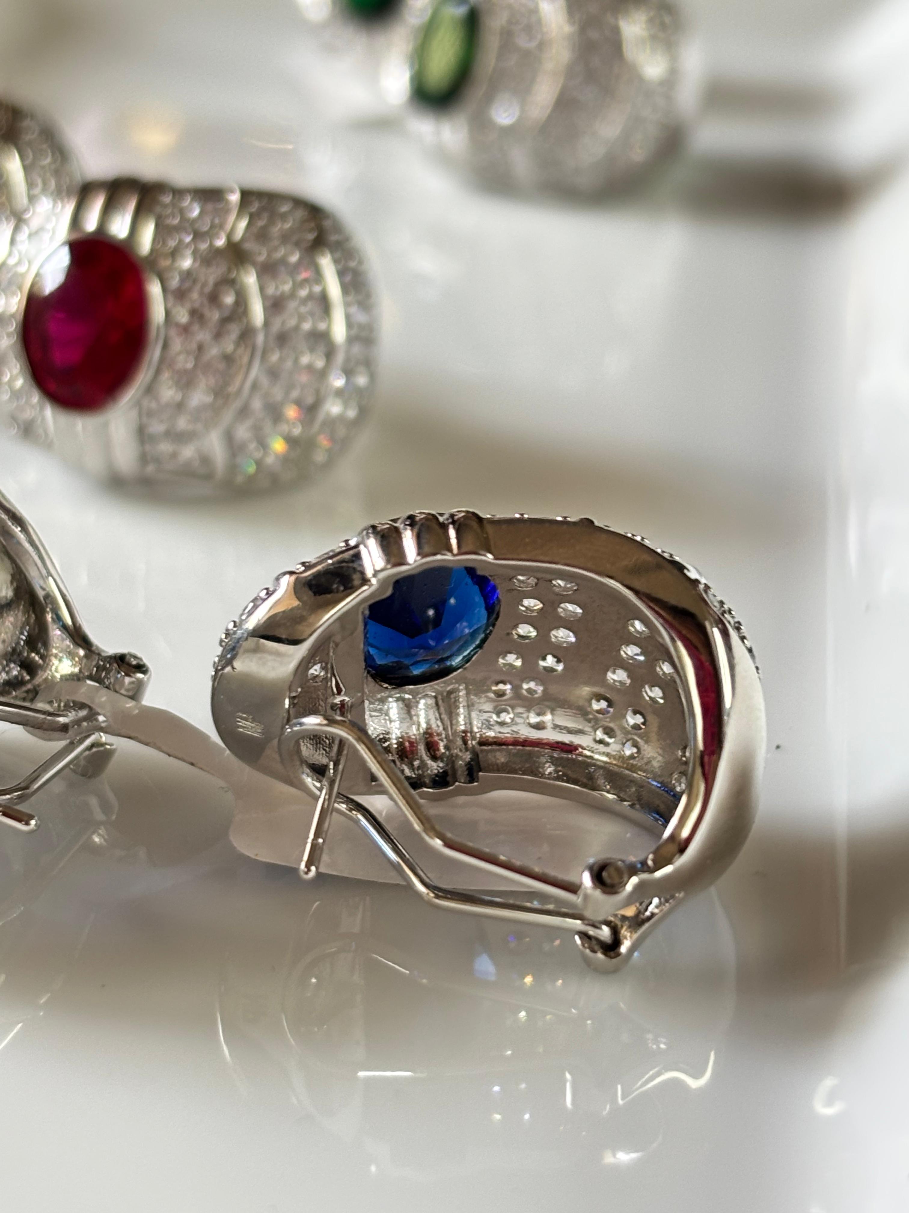 Regal Hoop Style Stud Earrings