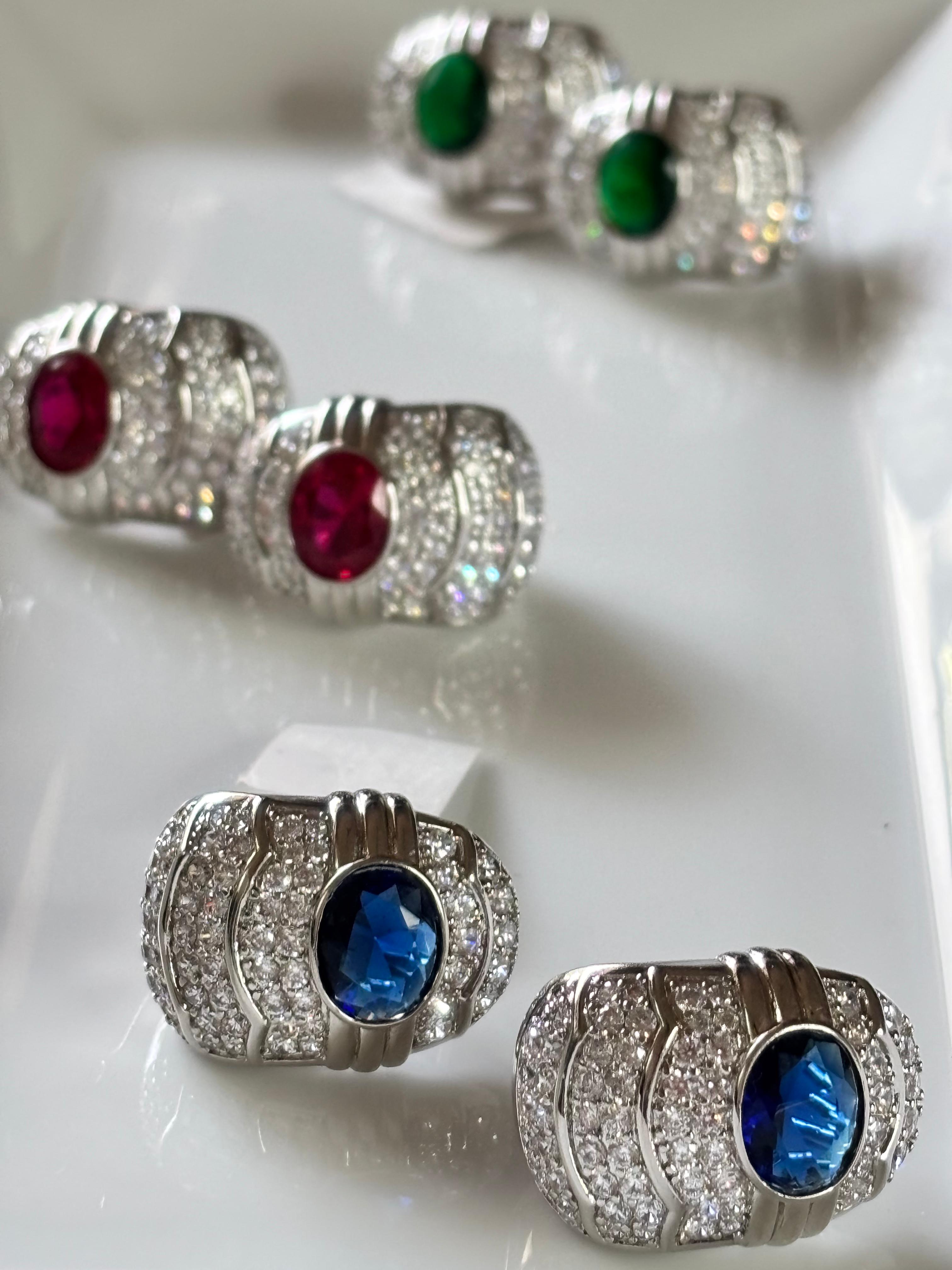 Regal Hoop Style Stud Earrings