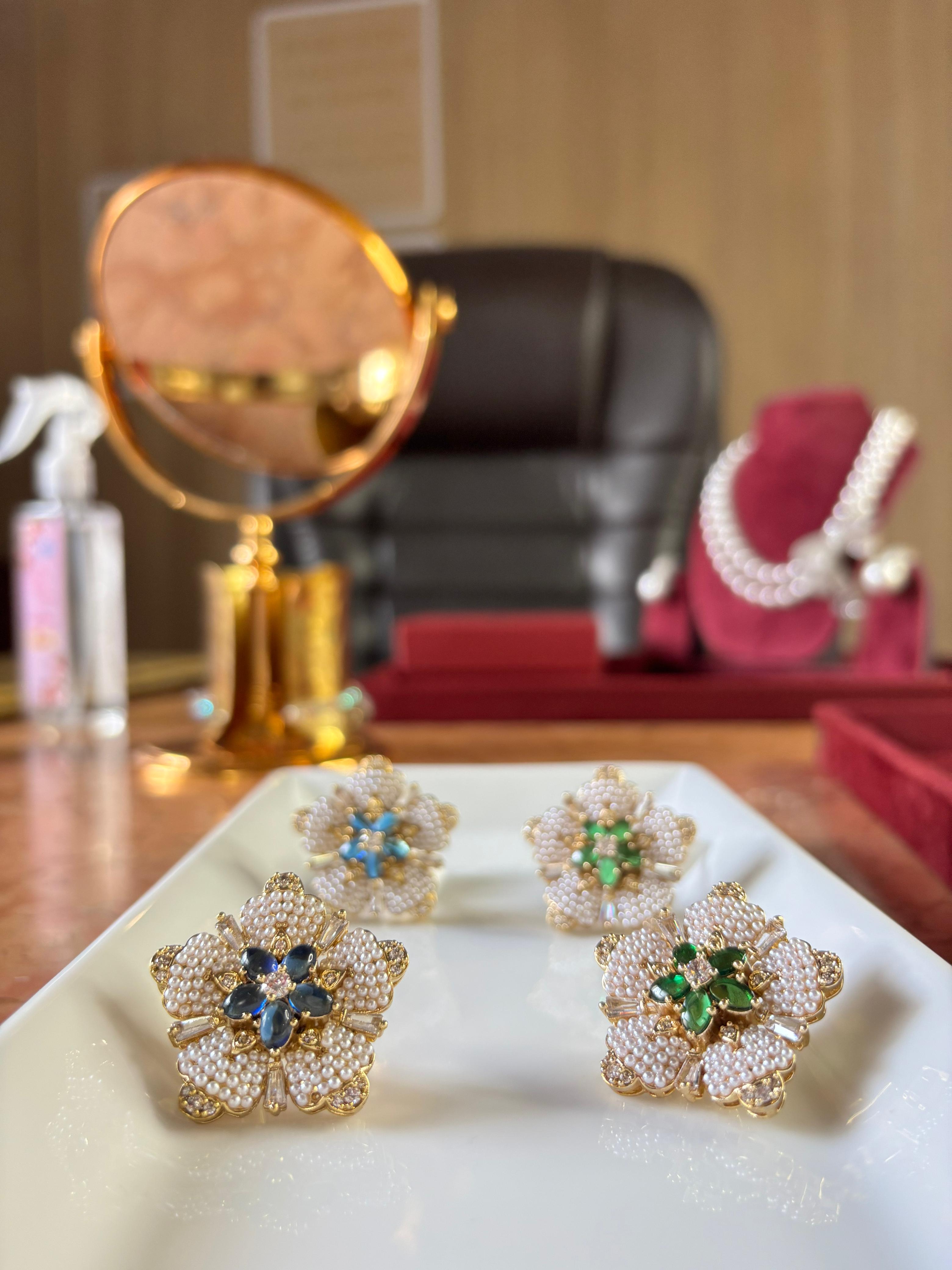 Festive Bloom Studs - 3 colors